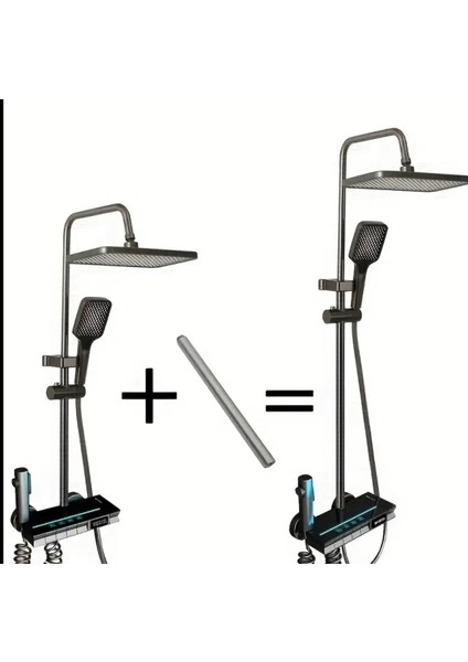 Piyano 30 cm Uzatma Borusu – Banyo Antirasit Duş Seti, Tepe Duşu Uzatma Borusu fiyatları