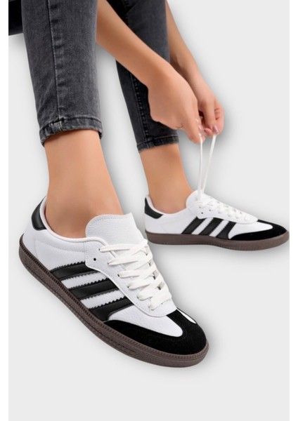 Kadın Rahat Hafif Spor Ayakkabı Beyaz - Siyah fiyatları