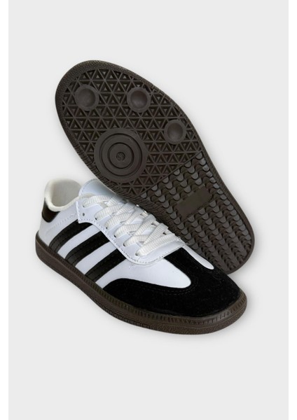 Kadın Rahat Hafif Spor Ayakkabı Beyaz - Siyah