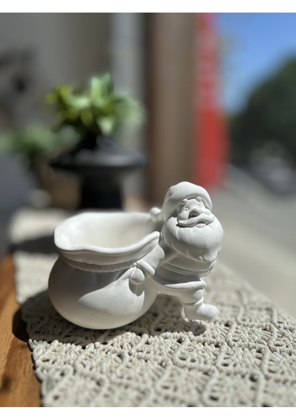 Boyanabilir Noel Baba Çuval Saksı, Sukulentlik, Dekoratif Obje