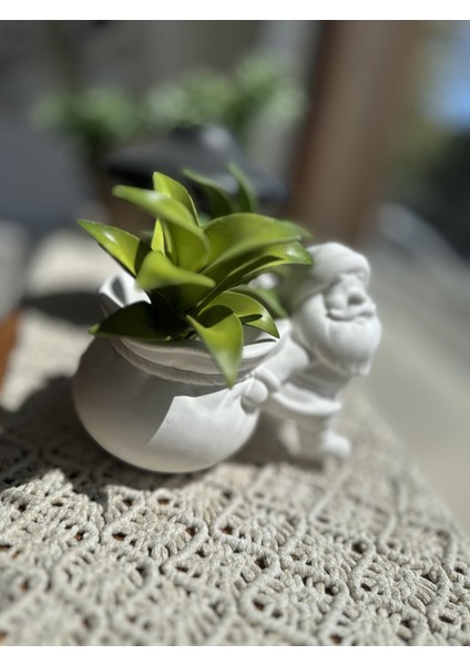 Boyanabilir Noel Baba Çuval Saksı, Sukulentlik, Dekoratif Obje fiyatları