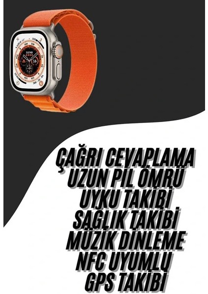 Yeni Nesil Akıllı Saat Çok Yönlü Titreşimli 49 mm Android ve Ios Uyumlu
