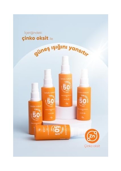 Bade Natural 50 Spf Renkli Güneş Koruyucu Süt 30 ml fiyatları