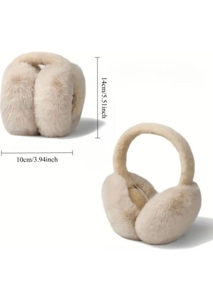 Earmuffs Kulak Isıtıcı Peluş Katlanabilir Kulaklık