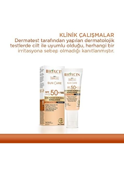 Bioxcin Sun Care Çok Yüksek Korumalı Kuru Ciltler Için Renkli Güneş Kremi Tinted Spf 50+ 50 ml fiyatları