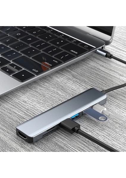 Ally 7in1 USB 3.1 HDMI 4K 30HZ 2k 1080P Type-C Hub Adaptör DÖNÜŞTÜRÜCÜ-(5775) - ?84?85E6-9G7 indirimleri