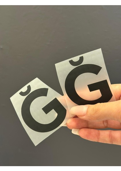 2 Li Ütü Ile Yapışan Yumuşak Ğ Harfi Arma Transfer Baskı 5x5 cm fiyatları