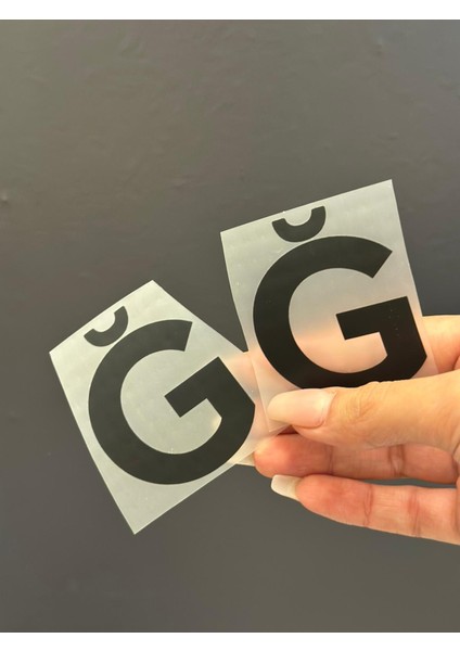 2 Li Ütü Ile Yapışan Yumuşak Ğ Harfi Arma Transfer Baskı 5x5 cm modelleri