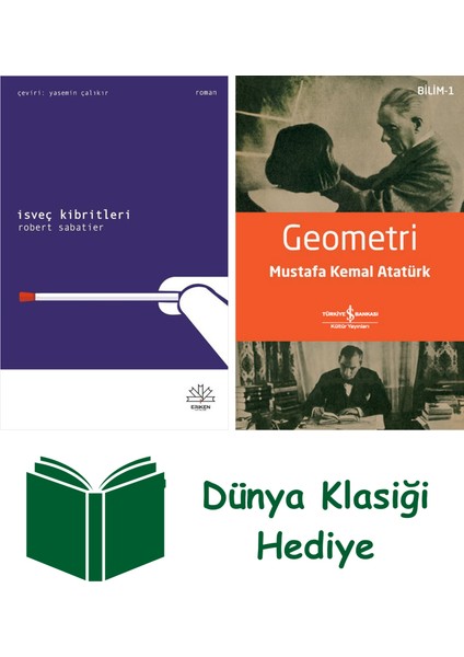 Isveç Kibritleri + Geometri + Dünya Klasiği Hediye
