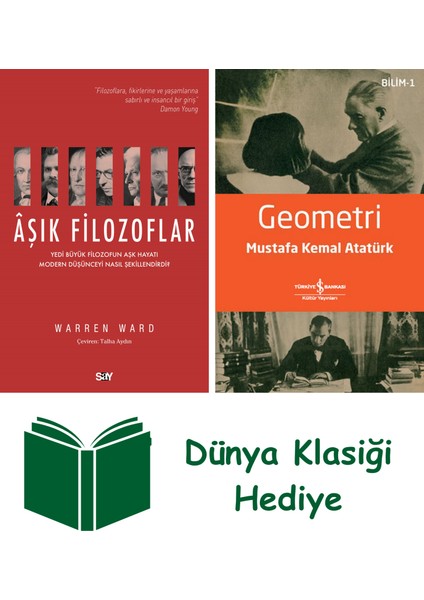 Âşık Filozoflar + Geometri + Dünya Klasiği Hediye