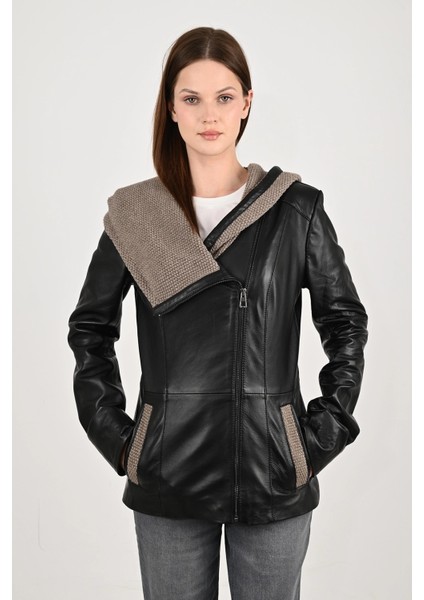 Kadın Deri Mont 07KSN modelleri