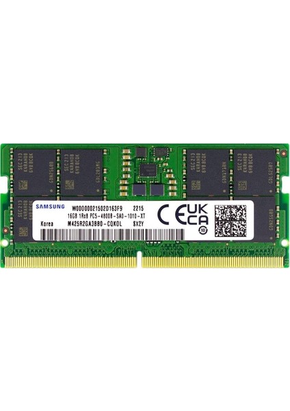 16GB 4800MHZ Ddr5 Notebook Ram Bulk M425R2GA3BB0-CQK