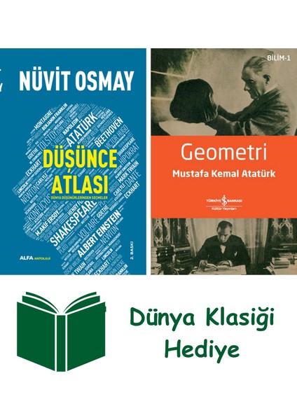 Düşünce Atlası + Geometri + Dünya Klasiği Hediye