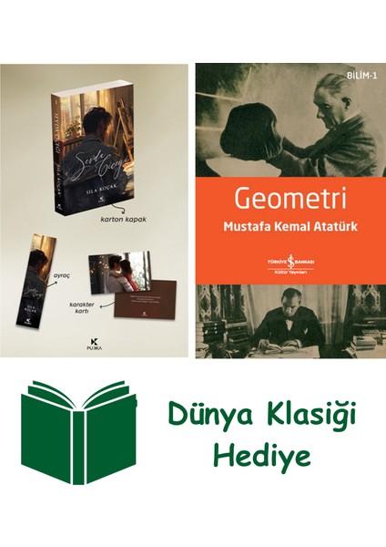 Sevda Çiçeği + Geometri + Dünya Klasiği Hediye