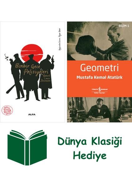 Binbir Gece Polisiyeleri + Geometri + Dünya Klasiği Hediye