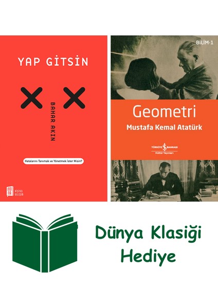 Yap Gitsin + Geometri + Dünya Klasiği Hediye