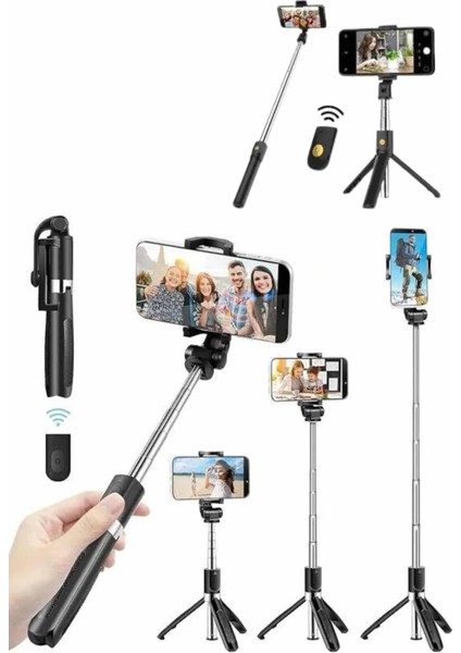 Cep Telefonu Tripod Standı Manyetik Selfie Sopa Bluetooth Uzaktan Kumandalı fiyatları