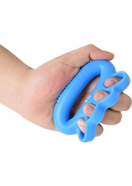 Dirençli Parmak Geçmeli El Egzersiz Simidi Hafif - Mavi