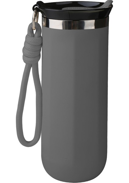 Çelik Termos Gri 500 ml Taşıma Ipli