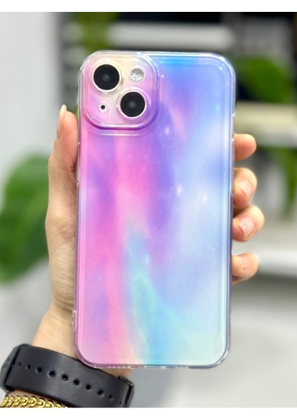 Iphone 13 ve 14 Kuzey Işıkları Tasarımlı Kılıf