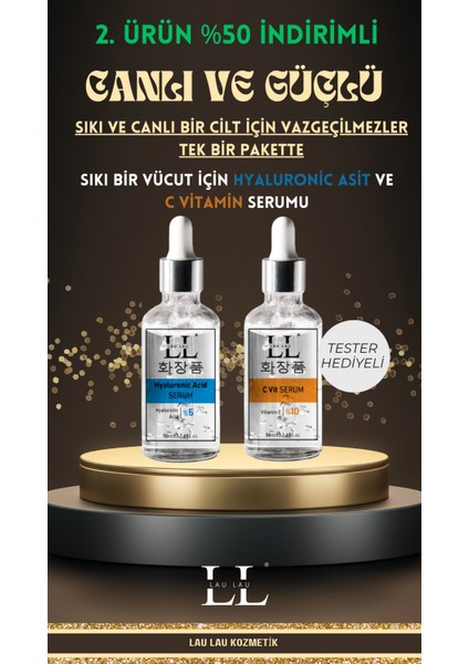 💧 Cildinizi Güçlendirecek Güzellik Paketi – Hyaluronik Asit & C Vitamini Serumu ✨
