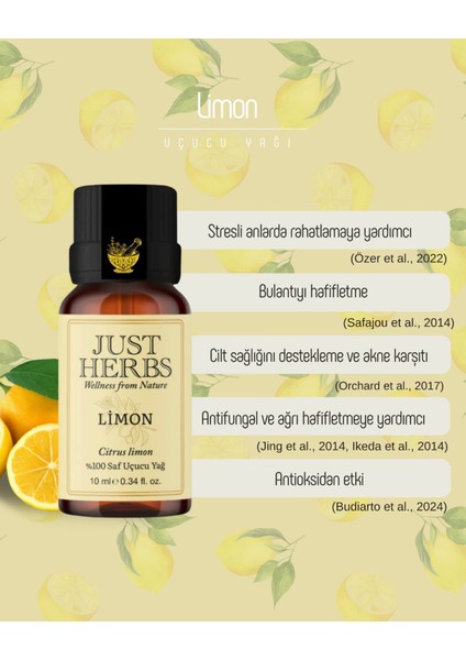 Limon Yağı 10 ml %100 Saf ve Doğal Citrus Limon Oil fiyatları