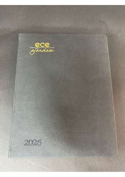 Alaçatı Haftalık 2026 Ajandası 18,5 cm x 23,5 cm Siyah Yeni (Kısmet Kırtasiye)