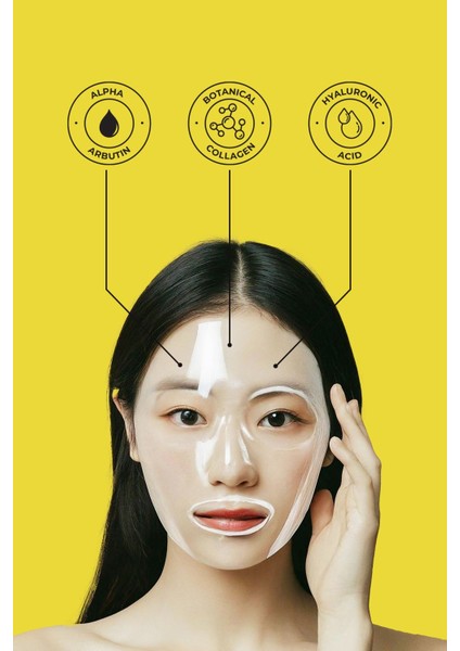 Leke Karşıtı Gece Boyu Etkili Soyulabilir Kolajen Yüz Maskesi 50 ml (Alpha Arbutin ) modelleri