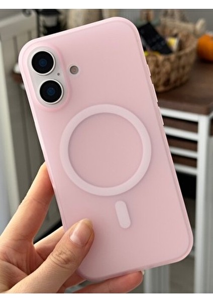 Iphone 16 Gerçek Magsafe Özellikli Parmak Izi Bırakmaz Mat Şeffaf Kılıf
