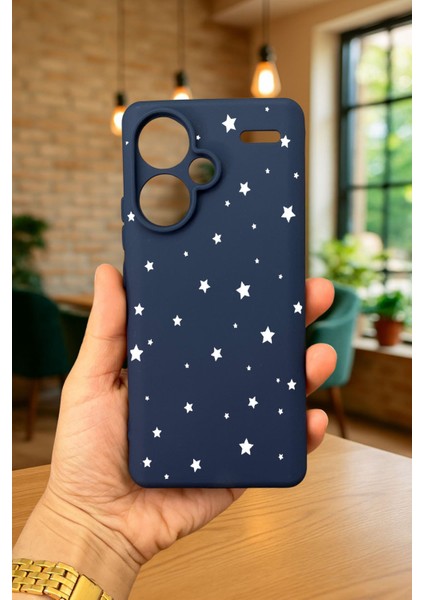 Redmi Note 13 Pro Plus - Minimal Yıldız Desenli Silikon Darbe Emici Klasik Korumalı Rubber Kılıf fiyatları