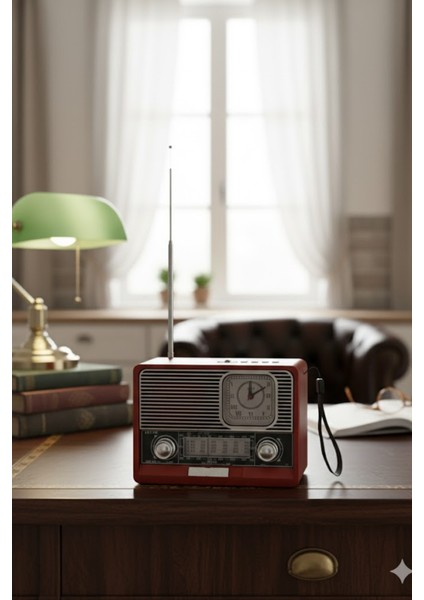 Kbroad KTF-1647 Kahverengi Nostaljik Ahşap Görünümlü Fm Radyo | Usb/tf Kart Mp3 El Feneri fiyatları