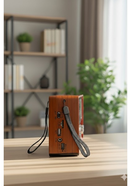 Kbroad KTF-1647 Kahverengi Nostaljik Ahşap Görünümlü Fm Radyo | Usb/tf Kart Mp3 El Feneri indirimleri