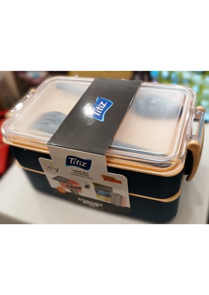 2 Bölmeli Plastik Yemek/beslenme Kabı AD19901