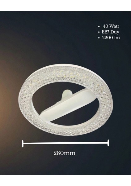 Osaka Kristal Simit LED Ampul 40 Watt E27 Duy - 3 Renk modelleri