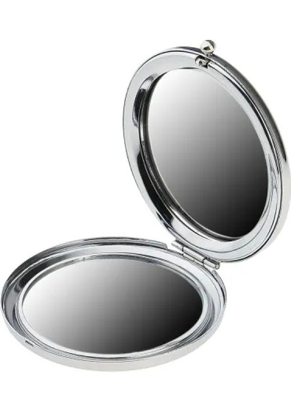 Promosyon Yuvarlak Cep Aynası Gümüş Renk