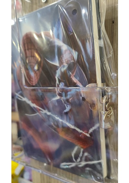 Ciltli Sert Kapak Kilitli Ajanda Günlük Çok Amaçlı Çizgili Defter Örümcek Adam Figürlü fiyatları