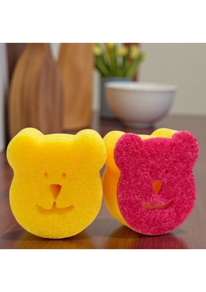 Technow Sponge Çift Taraflı Gülen Yüz Çok Amaçlı Sihirli Bulaşık Süngeri 2 Adet fiyatları