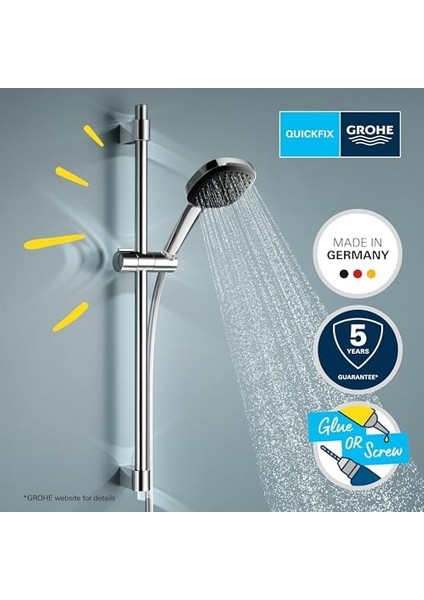 110 Sürgülü Duş Seti, 110MM Kare 2 Akışlı El Duşu, 600MM Sürgülü Ray, 1750MM Duş Hortumu, Duş Başlığı Seti, Krom, 26928001 fiyatları