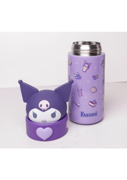 Çocuk Termos Paslanmaz Çelik Kuromi Figürlü M1052 modelleri