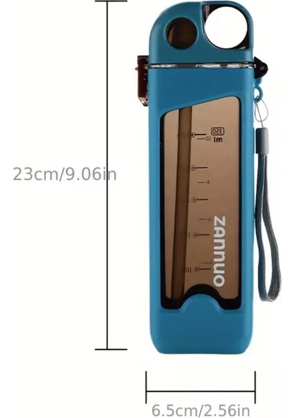 Dikdörtgen Su Sızdırmaz Plastik Matara 350 ml fırsatları