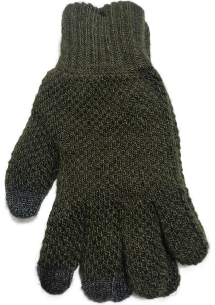 Erkek Örgü Dokunmatik Eldiven Standart