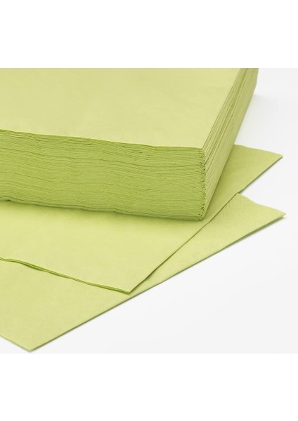 Ikea Fantastısk Kağıt Peçete, Açık Yeşil-Sarı, 40X40 cm 50 Adet