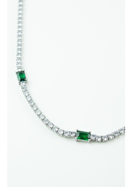 Suyolu Yeşil Kristal Detay Kolye indirimleri