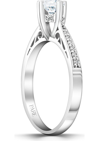 0,63 Karat Kolu Taşlı Tektaş Pırlanta Yüzük fiyatları