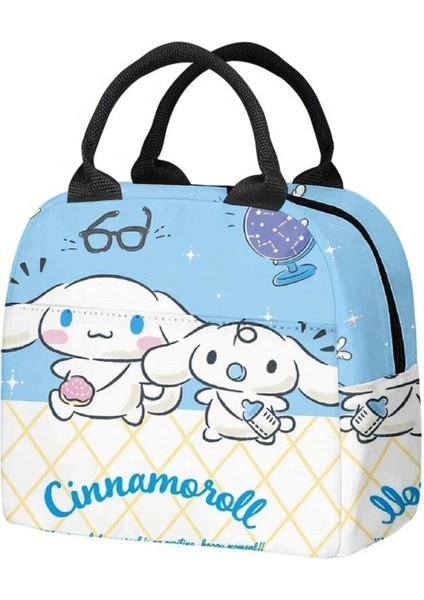 Beslenme Çantası Cinnamoroll Figürlü Izoleli Sıcak Soğuk Koruma AD55634