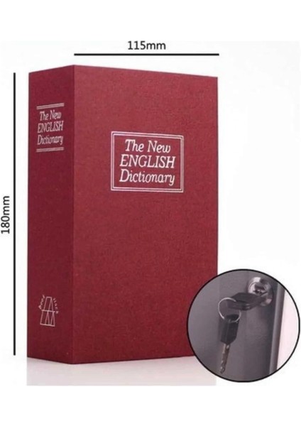 Kitap Görünümlü Gizli Kasa Büyük Boy Anahtarlı Kilitli Para Kasası fırsatları