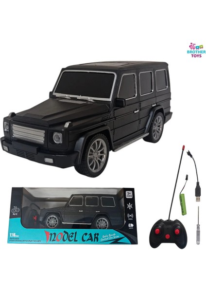 Gerçekçi Tasarım Uzaktan Kumandalı Şarjlı Full Fonksiyon Jeep Araba 1:16 Ölçek