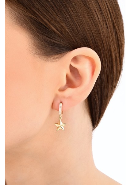 Altın Yıldız Küpe - 14K modelleri