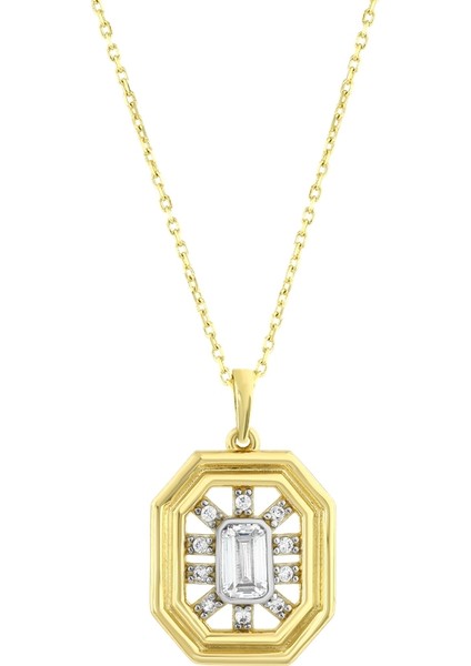 Baget Altın Kolye - 14K fiyatları