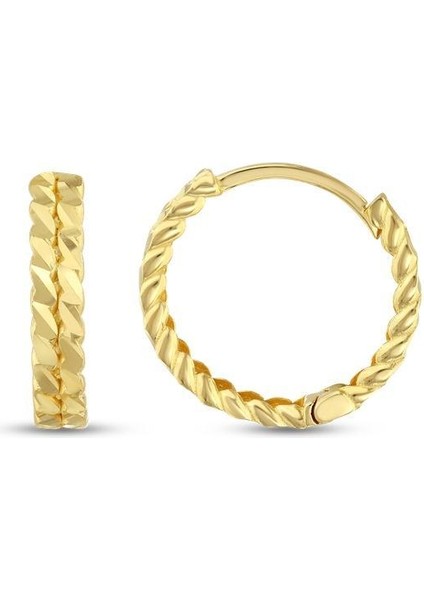 Altın Halka Küpe - 14K